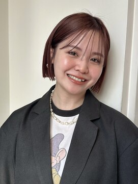 ローネス(LONESS) コンパクトボブ ぷつっとボブ 切りっぱなしボブ 暖色カラー