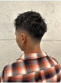 【スキンフェード】×【ツイストパーマ】