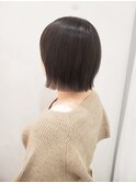 肩上ボブ/グレージュ