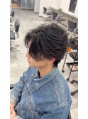 【Ryo】フェザーパーマセンターパート