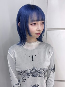 ユーフォリア エヌ 池袋サンシャイン通り店(Euphoria +n) Blue color × wolf