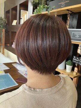 ヘアディレクション ビークス 上並榎店(HAIR DIRECTION BEECX) 丸みショート&春おすすめピンクブラウンカラー