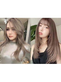 〈カラースペシャリスト在籍〉ブリーチなし暗髪、最旬ハイトーンも◎【大名/ダブルカラー/学割U24】