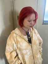 カンナ オーガニック ヘアデザイン(CANNA ORGANIC & HAIR DESIGN)&nbsp;ミニボブ×コーラルオレンジカラー