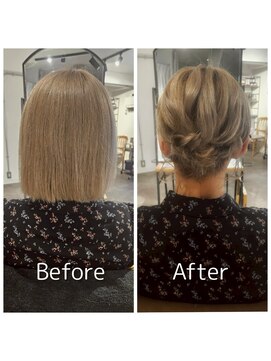 ウルー 博多店(uruu) 【ボブアップスタイル】博多/博多駅/ヘアセット/早朝