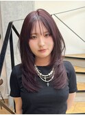 トレンドヘア◎王道レイヤースタイル×ボルドー/10代20代30代