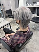 White silver × black