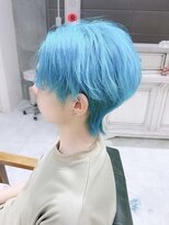 デイズ(days)&nbsp;韓国マッシュウルフブルーカラーセンターパートハイトーン