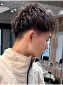 フェザーパーマ/サーフカール/刈り上げセンターパート/波巻き
