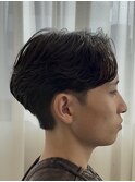 センターパート/ナチュラル/毛流れ/池袋メンズカット