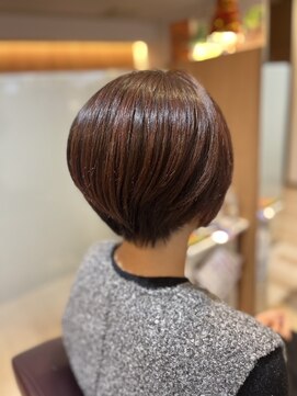 【L by first】ピンクブラウンショート