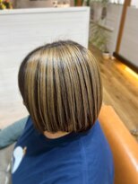 ヘアーブランドジン ティアラ(HAIR BRAND Jin Tiara)&nbsp;アンブレラカラー×ボブ【松山美容室】