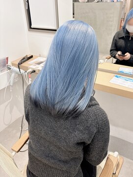 モリオフロムロンドン 大宮店(morio from London) 【坪井】ケアブリーチ ×アイスブルー