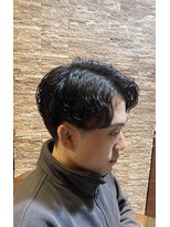 アールドボーテ 理容室(R de Beaute)&nbsp;銀座 七三分け ナチュラルパーマ