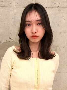 ガーデンヨコハマ(GARDEN YOKOHAMA) レイヤーカット　ダークブラウン　くびれミディアム　２way前髪