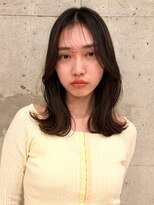 ガーデンヨコハマ(GARDEN YOKOHAMA) レイヤーカット ダークブラウン くびれミディアム 2way前髪