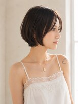ドロップ(drop) 大人美人ショートボブ × 透け感シースルーバング