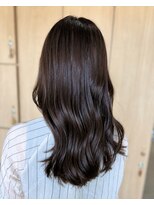 リエットヘアー 西尾市杢左店(Lie-et. hair) 大人女性に似合う艶ショコラブラウン×柔らかロング|西尾市
