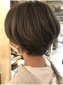【UniQ・小笹】アッシュグレー+ハイライトカラー+トリートメント