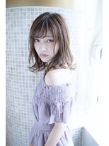 シャンドゥール 栄店(CHANDEUR) 《透明感カラーに肩下レイヤー》牧野