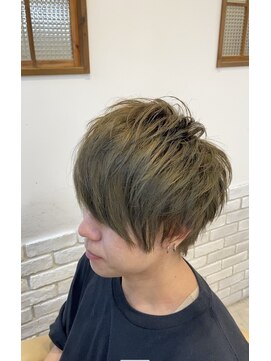 ミルク(MILK) ＊マッシュウルフ×ブリーチなし・ブルーアッシュ＊