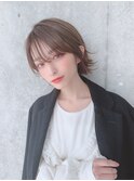 外はねグレージュボブ＊