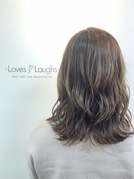 ヘアーザラブズラフズ オーガニカ 北九州(HAIR THE LOVES LAUGHS ORGANICA) ラベンダーブラウン＊