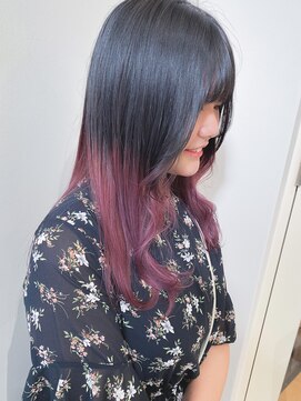 モリオ フロム ロンドン イオンモール 熊本店(morio FROM LONDON) 【morio熊本】グラデーションカラーピンク.k