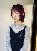 ウルフカット/ダークレッド/nagata