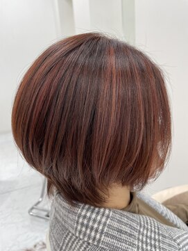 ヘアポジション 田子西店(HAIR Position) 白髪ぼかしショートボブ