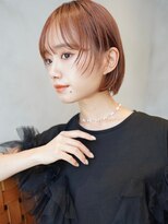 ニコ トウキョウ(nico TOKYO) 顔まわりレイヤー/切りっぱなし/ピンクブラウン