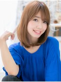 外国人風艶カラー前下がりエアストレートh2越谷20代30代40代
