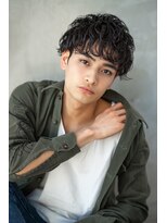 オースティン 調布アミックス(AUSTIN)&nbsp;ツイストパーマ七三オールバックマッシュウルフスリークショート