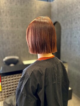 ミック ヘアアンドメイクアップ 直江津店(miq Hair&Make up) プツっとcut×pinkbrown