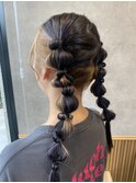 アンブレラカラーのツインアレンジ