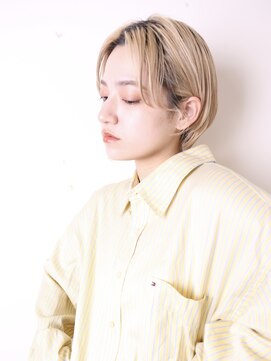 ヨファ ヘアー(YOFA hair) 似合わせカットハイトーンシアーカラーソフトカールショート0506