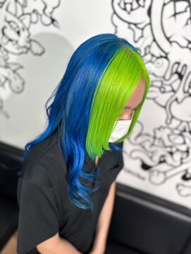 トリックストア(TRICK STORE) 青+黄緑=ツートン