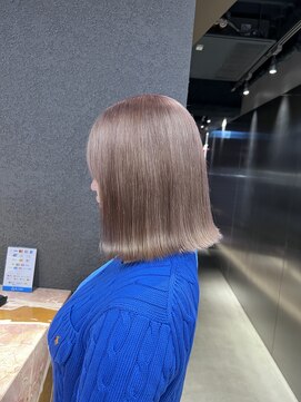 ペレ 栄店(PELE) デザインカラー/レイヤーカット/ウェットヘア/オリーブベージュ