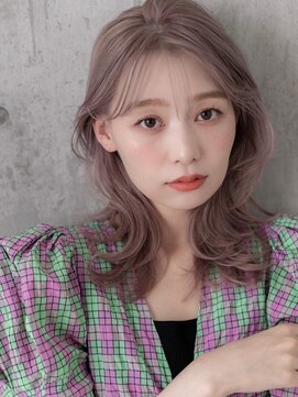 ポケット ヘア いわき泉テラス店(POCKET) 前髪/アンブレラカラー/こなれミディ/ウェーブパーマ/いわき18