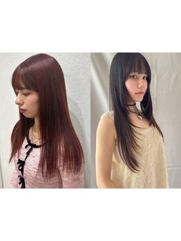 気になる癖毛もダメージレス×自然なストレートで毛先までつるんとまとまるうる艶美髪に[髪質改善/学割U24]