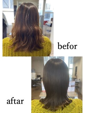 エイゼット バンビーニ 川越(AZ bambini) 【鈴木代悟】アッシュブラウン【ドクターカラー+ストレート】