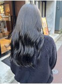 【阿部菜乃花】艶感オリーブベージュ透明感カラー