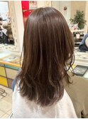 艶感ショコラカラー×レイヤースタイル