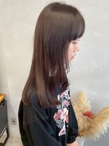 ミュラ(mulah)&nbsp;レイヤーカットロング透明感カラー＊ブリーチなしベージュカラー