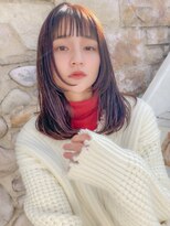 ロンドシエル 横浜(Lond ciel)&nbsp;髪質改善縮毛矯正レイヤーカット顔周り前髪韓国ミニウルフ/横浜