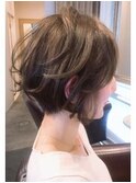 ショートボブ・くせ毛ショートボブ・◎30代40代50代60代