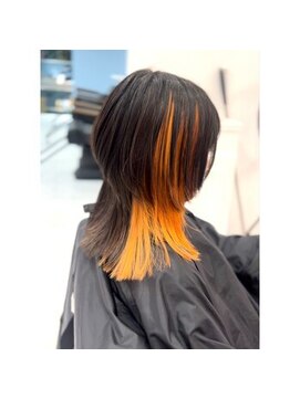 シャルティア(SHALLTIA) ハイトーン/個性的/派手髪/インナーカラー/オレンジカラー