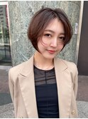 レイヤーショート/ショートボブ/まるみショート/20代/30代/40代