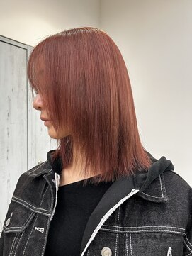 ロテ(LOTE.) 着物ヘア/ダークアッシュ/ミディアムレイヤーカット/一宮