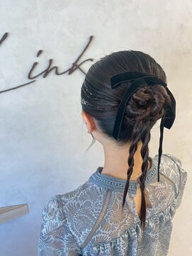 リンク(Link) カチモリアレンジ/ヘアアレンジ/結婚式アレンジ